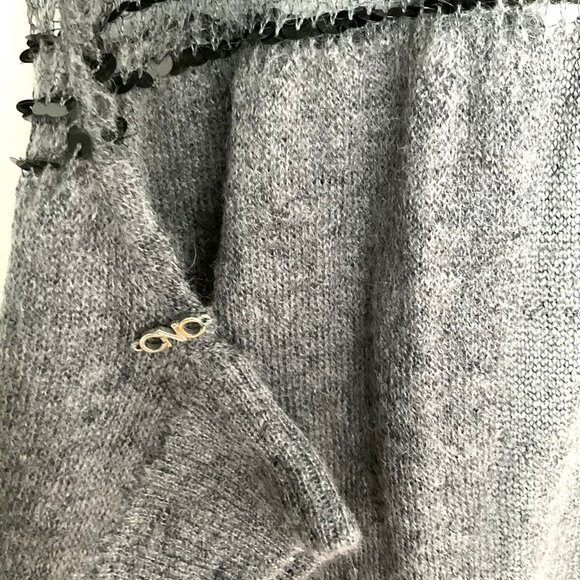 C'N'C Costume National Mohair & Lama Wool Cardigan, Size XS - Picture 6 of 10